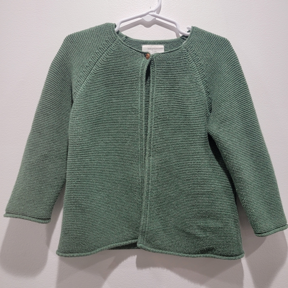 Zara Baby Girl Green Cardigan Size 2-3 Years